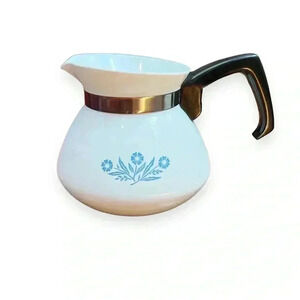 Vintage Corning Ware P-104 Blue Cornflower 6 Cup Coffee Tea Pot Kettle No Lid